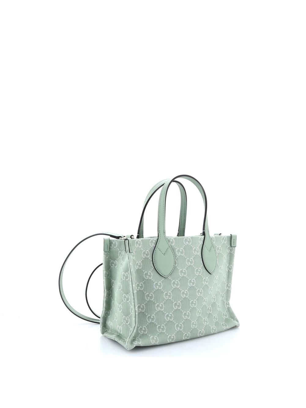 Gucci Ophidia Shopper Tote Gg Denim #275406G14B - Picture 3 of 7